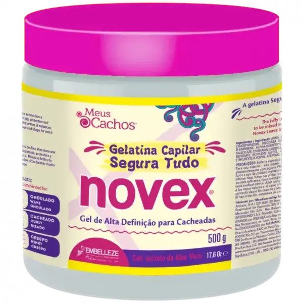 Gelatina Segura Tudo Meus Cachos  Novex - 500g