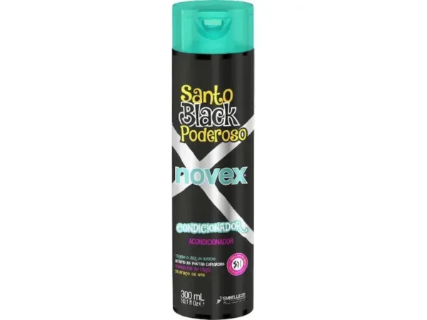 condicionador-novex-santo-black-poderoso-300ml-front-600px Condicionador Novex Santo Black Poderoso - 300ml