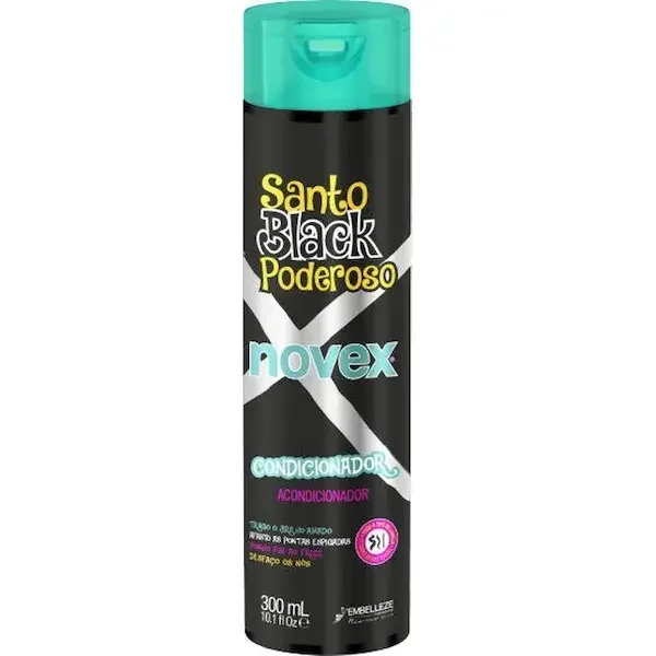 condicionador-novex-santo-black-poderoso-300ml-front-600px Condicionador Novex Santo Black Poderoso - 300ml