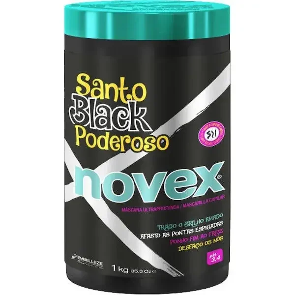 mascara-novex-santo-black-poderoso-1kg-front-600px Máscara Novex Santo Black Poderoso - 1Kg
