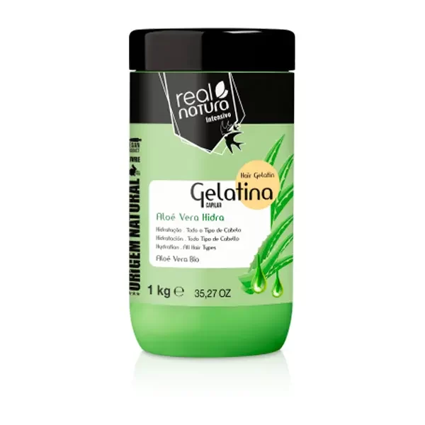 Gelatina Capilar Aloe Vera Hydra Real Natura - 1Kg