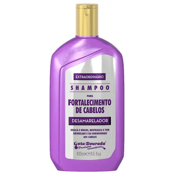 Shampoo Fortalecimento Desamarelador Gota Dourada - 430ml
