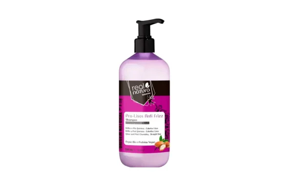 real-natura-pro-lisos-anti-frizz-shampoo-sem-sal-500ml Shampoo Real Natura Sem Sal Pro-Lisos Anti Frizz - 500ml