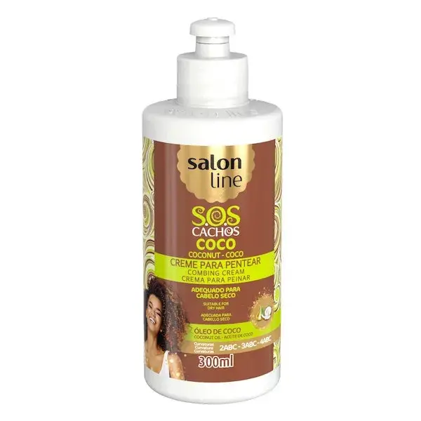 salon-line-creme-de-pentear-sos-cachos-coco-300ml Creme para pentear SOS Cachos Coco Salon Line - 300ml