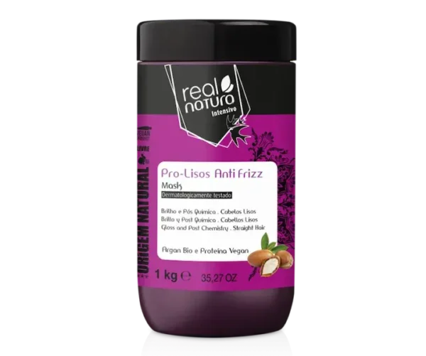 mascara-real-natura-pro-lisos-anti-frizz-1kg Máscara Real Natura Sem Sal Pro-Lisos Anti Frizz - 1Kg
