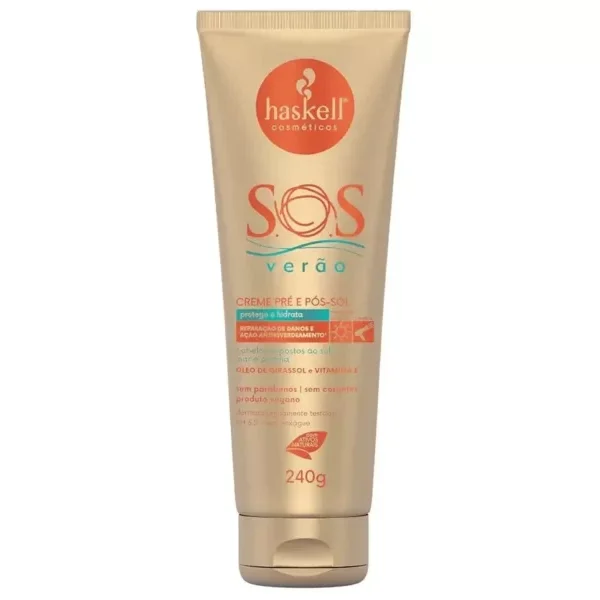 Creme Haskell Pré e Pós-Sol SOS Verão - 240g