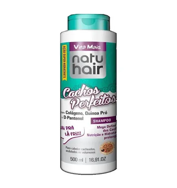 shampoo-cachos-perfeitos-natuhair-500ml Shampoo Cachos Perfeitos Natuhair - 500ml