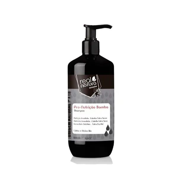 Shampoo Real Natura Sem Sal Pro-Nutrição Bomba - 500ml